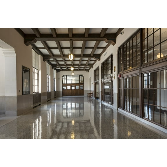 Print: Interior. Federal Building And U.S. Courthouse, Asheville, North