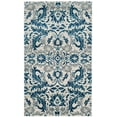 thumbnail image 3 of SAFAVIEH Evoke Ksenija Floral Vines Area Rug, Ivory/Blue, 6'7" x 9', 3 of 6