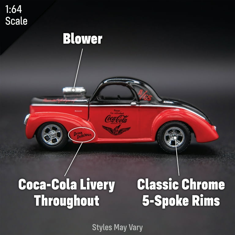 M2 Machines Coca-Cola 1:64 Scale Diecast Car or Truck with Rubber