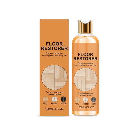Hardwood Floor Restorer & Polish – 120ml Fills Fine Scratches, Restores Natural Shine, Protective Layer for Finished Hardwood, Laminate & Tile, Fast-Drying, No Wax Build-Up(MulticolorA)