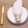 thumbnail image 3 of Juego de Anillos de Servilleta de Oro de 12, Soporte de Anillo de Servilleta Hueco, 3 of 5