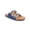 Denim, variant on Women's Woven Double Buckle Sandals – Comfortable Cork Footbed Slide Sandals