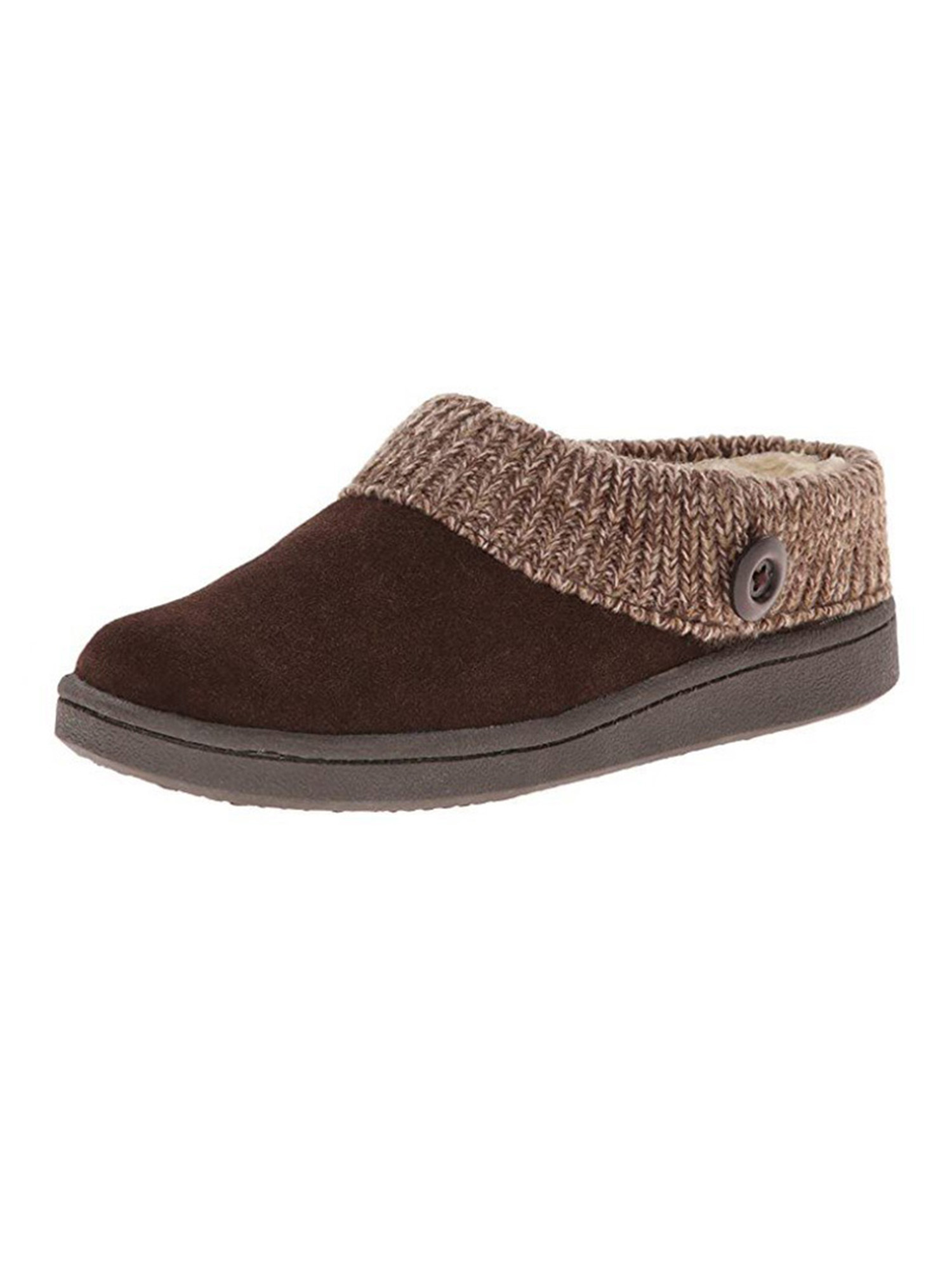 SIMANLAN LADIES SLIPPERS LUXURY MEMORY FOAM KNIT WARM MULES HOUSE SHOES