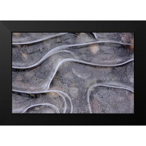 Bolla, Paolo 18x13 Black Modern Framed Museum Art Print Titled - Ice lines