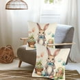 thumbnail image 5 of Ranliy 18In Easter Pillow Covers Spring Easter Throw Pillow Covers Easter Bunny Eggs Cushion Covers Pillow Cases for Home Outdoor Sofa Couch Decoration Linen Fabrics, 5 of 6