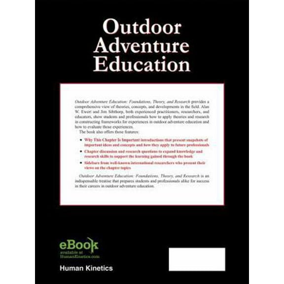 Pre-Owned Outdoor Adventure Education: Foundations, Theory, and Research (Hardcover) 145044251X 9781450442510