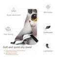 thumbnail image 3 of Salouo Cute Cartoon Kitten Pattern 1 Pack Bath Towel, Quick Drying Towels Premium Towels for for Body, Sport, Yoga, SPA, Fitness-31.5"x63", 3 of 8