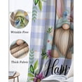 thumbnail image 3 of Easter Kitchen Curtains Watercolor Gnomes Eggs Daisy Flower Light Purple Plaid Cafe Short Curtains for Bathroom Blackout Window Curtain Small Window Treatment Drapes for Bedroom Living Room 42"x45"x2, 3 of 9