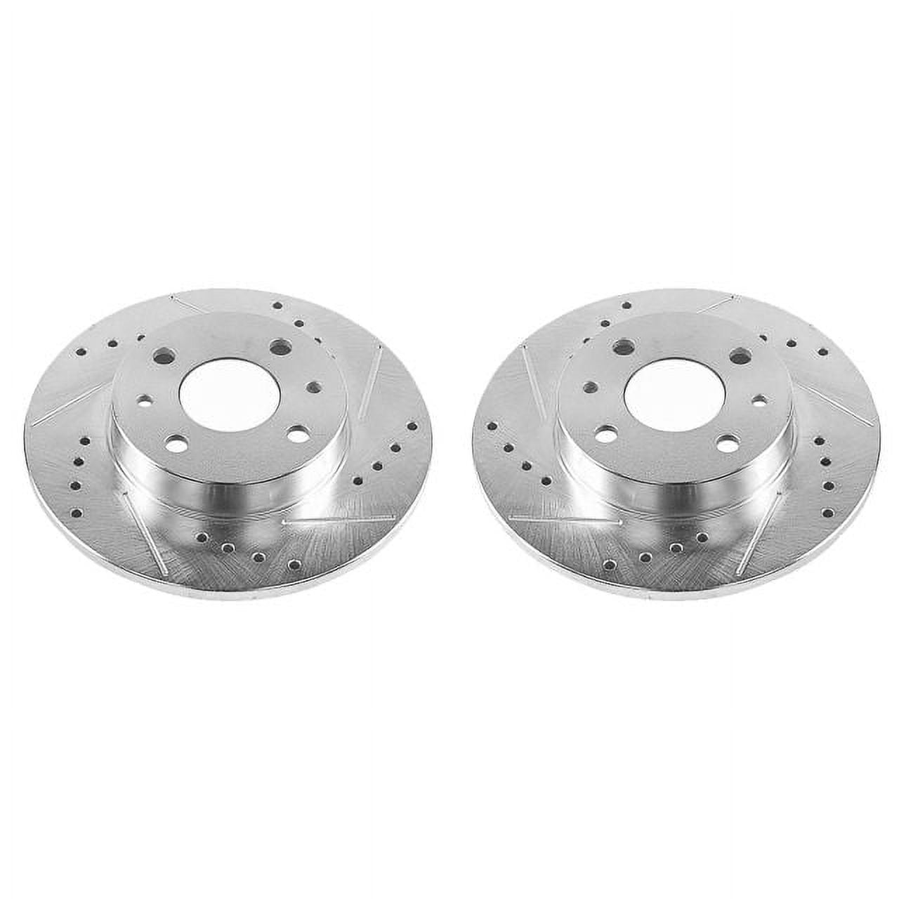 Power Stop EBR1298XPR Evolution Drilled & Slotted Rotors -Rear
