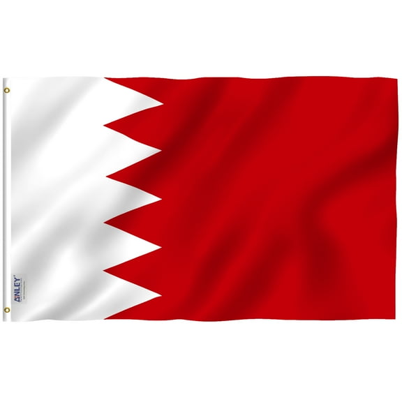 Anley 3 ft x 5 ft Bahrain Flag - Kingdom of Bahrain Flags Polyester