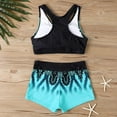 thumbnail image 4 of Traje de baño de 2 piezas para mujer, trajes de baño para mujer, traje de baño dividido con falda bikini de estampado grande para mujer, traje de baño dividido de poliéster para mujer, 4 of 6