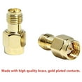 thumbnail image 2 of SMA WiFi Adapter, 10-Pack SMA Male to RP-SMA Female Adapter Connector RFAdapter for LTE Router, WiFi Antennas, FPV, 2 of 5