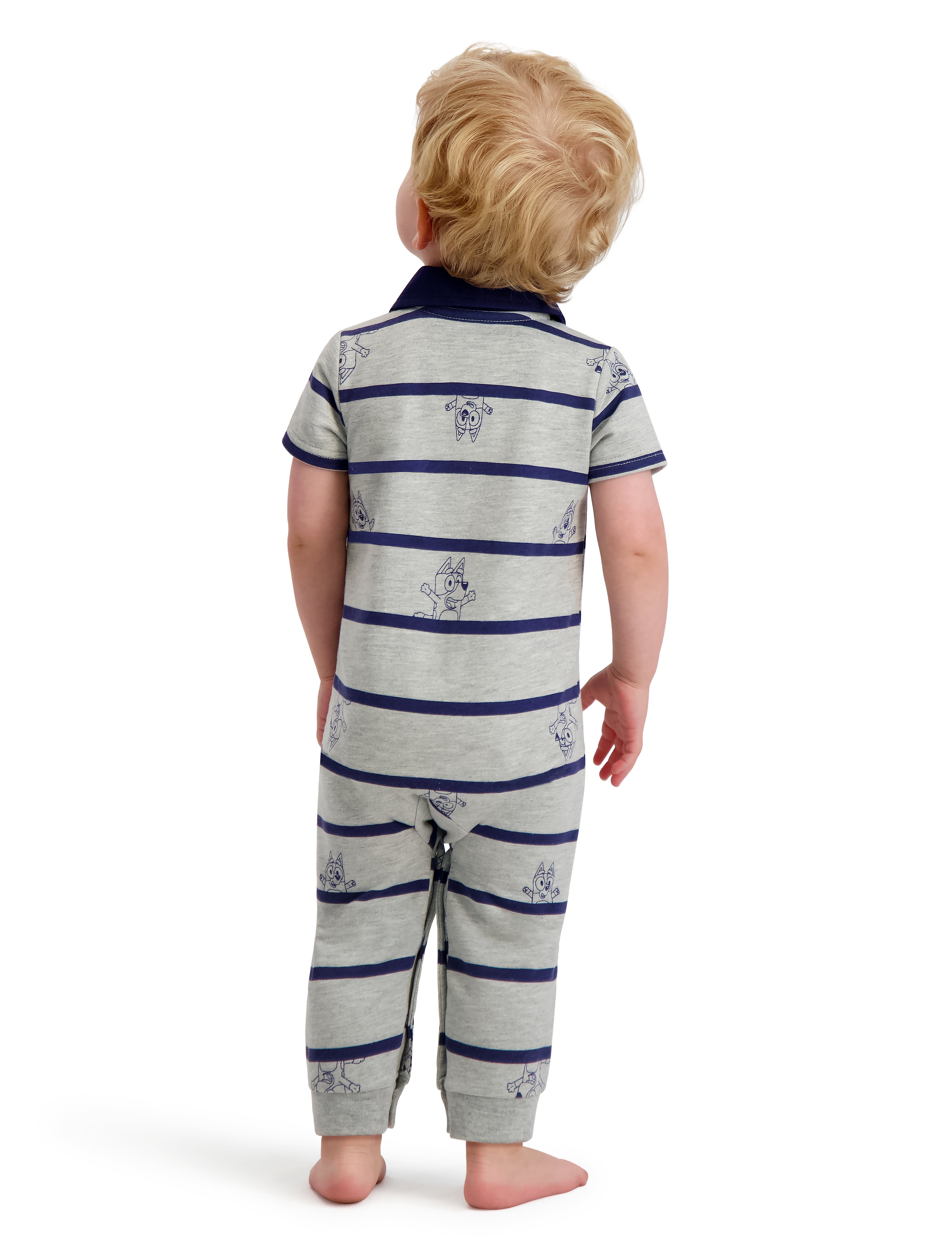 Bluey Baby Boy Short Sleeve Romper, Sizes 0/3 Months-24 Months