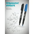 Pen+Gear Permanent Markers, Fine PM100, Assorted Colors, 12 Count