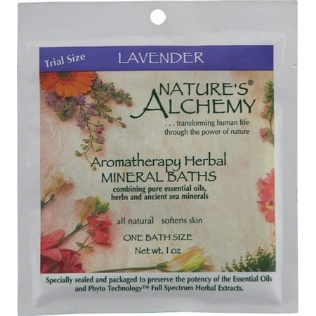 - Mineral Bath-Lavender Nature's Alchemy 1 oz Salt