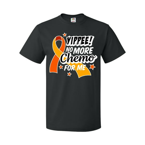 Inktastic Leukemia Awareness Yippee No More Chemo for Me T-Shirt