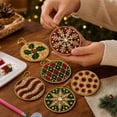 thumbnail image 4 of Kiddiway Christmas Diamond Art Ornament Set — Pearl Painting Craft Kit with Festive Design, Tree Hanging Decor, Creative Hobby Gift, 4 of 4