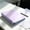 Purple PP, variant on AuroraX A4 Folder with D-Ring And 4 Ring,11 Pockets Heavy Duty Document Folder for Office Supplies Blue