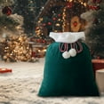 thumbnail image 4 of Deluxe Extra Large Velvet Santa Bags, Giant Christmas Sacks for Xmas Toys, Gifts & Holiday Wrapping Light Ashy, 4 of 5