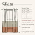 thumbnail image 6 of HEIRLOOM COMFORT Forest Green Solid Panel Curtains, 63 Inches Long, Set of 2, 100% Cotton, Light Filtering for Privacy, Nature-Inspired Farmhouse Look, Great for Bedroom, Living Room, 54" W x 63" L, 6 of 7