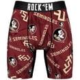 thumbnail image 2 of Men's Rock Em Socks  Florida State Seminoles All-Over Underwear and Crew Socks Combo Pack, 2 of 3