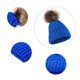 thumbnail image 3 of Women Men Winter Ribbed Knitted Hat Solid Color Plain Woolen Cuffed Beanie Cap F, 3 of 5
