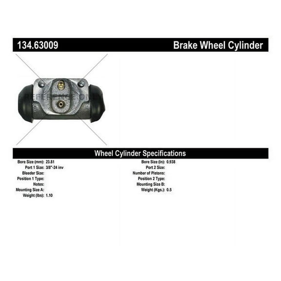 CENTRIC PARTS - WHEEL CYLINDER