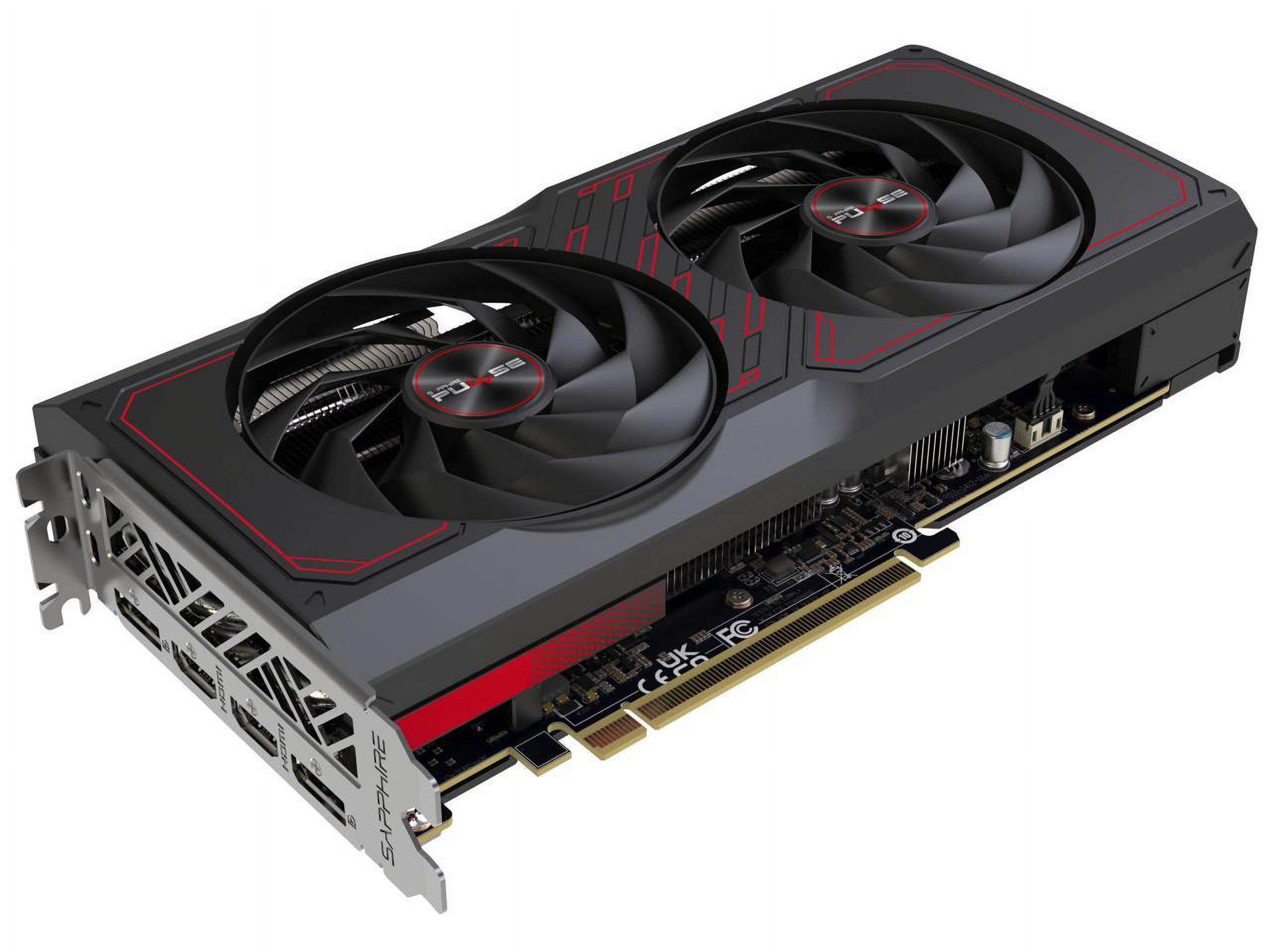SAPPHIRE PULSE Radeon RX 7600 XT 16GB GDDR6 GPU, ATX Video Card