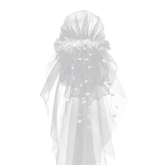 Zeiwohndc Bridal Veil Hat with 3D Flower Bride Gift Bridal Shower Wedding Gift