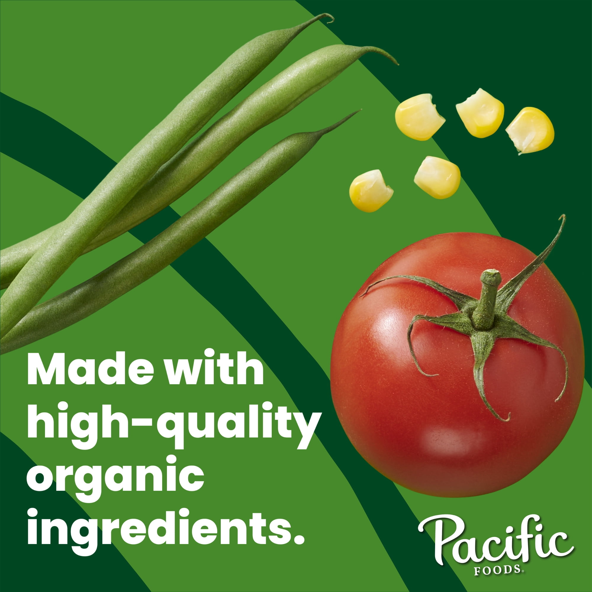(3 pack) Pacific Foods Organic Hearty Vegetable Soup, Plant Based, 16.3 oz Can