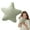 Green, variant on Star Plush Cushion - Cuddly Cushion Solid Color Star Cushion, Soft Fluffy Star Cushion, Decorative Cushion, Living Room Sofa Cushion, Toy throw pillow for Girls and Boys, 7 x 7 Inch (Pink)