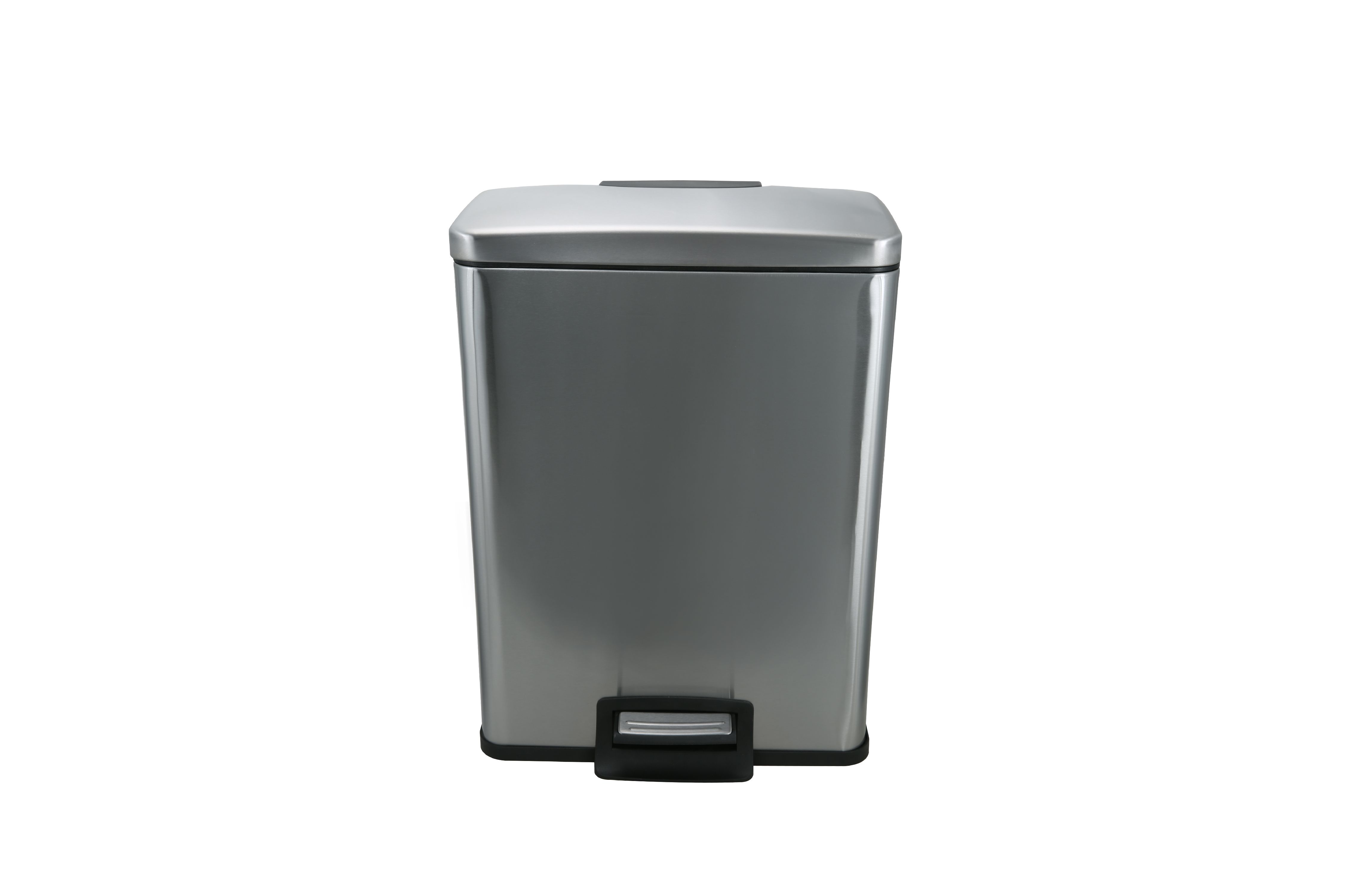Better Homes & Gardens 10.5Gal /40L Stainless Steel Rectangle Waste Can with Lid - image 3 of 9