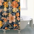 thumbnail image 4 of Pioneer Flower Floral Print Pattern Shower Curtain 72"x84" ,Bathroom Decorative Shower Curtains Set with 12 Hooks,Modern Waterproof Washable Shower Curtain, 4 of 6