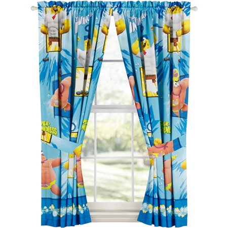 Nickelodeon Spongebob 41 X 63 Curtain Panel Set Walmart Com