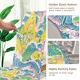 thumbnail image 5 of Yayeee 4 Pack Dining Chair Covers Stretch Parson Chairs Slipcovers Seat Protector, Yellow Mountains, 5 of 6