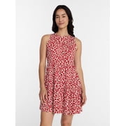 Time and Tru Women's Sleeveless Tiered Mini Dress, Sizes XS-4X
