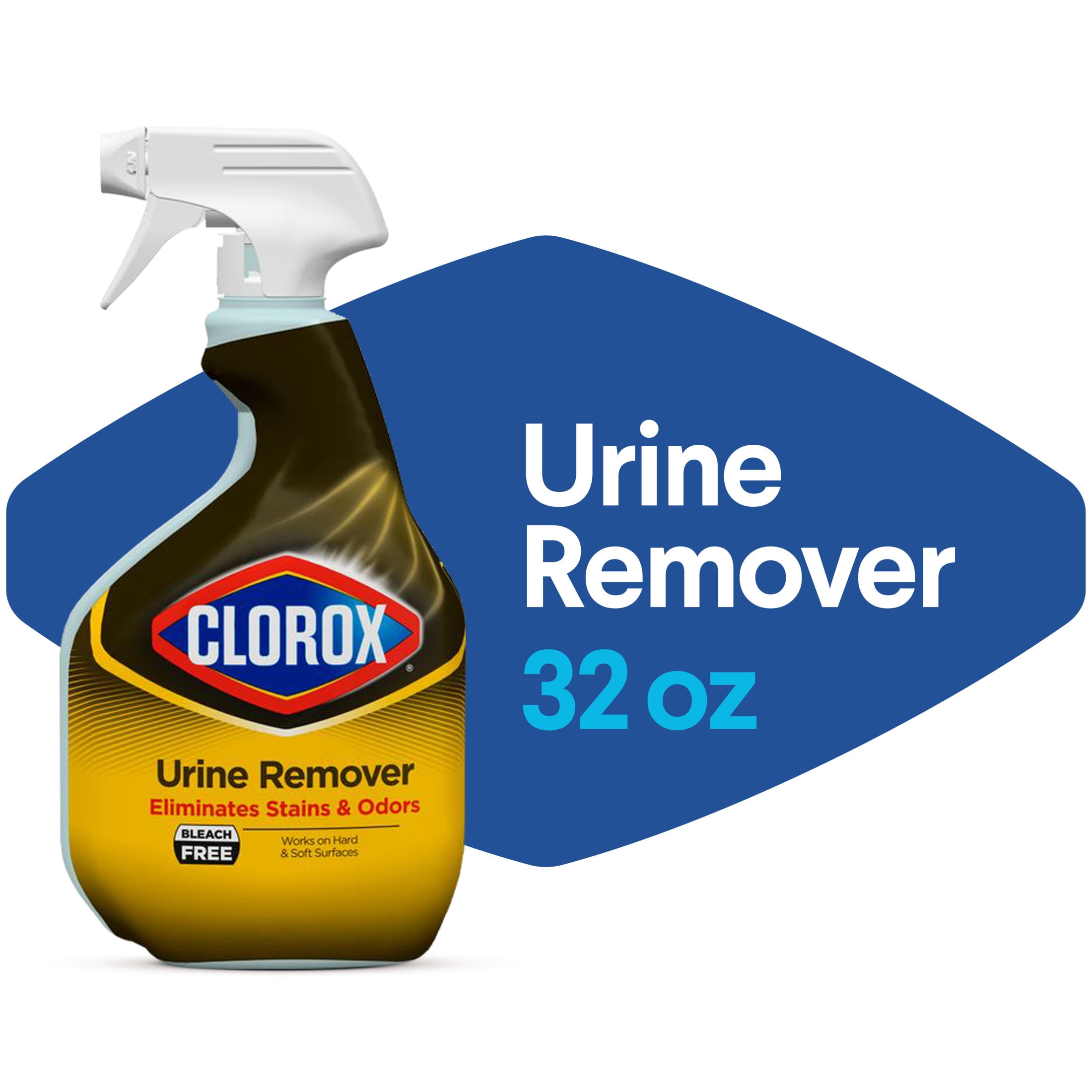 (2 pack) Clorox Urine Remover for Stains and Odors, Spray Bottle, 32 oz