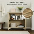 thumbnail image 5 of Juiluna Sideboard Buffet Cabinet with Fluted Doors, Farmhouse Kitchen Cupboard Storage with Adjustable Shelves, Modern Coffee Bar Cabinet for Home, Dining Room, Living Room, Dark Oak/White/Natural Oak, 5 of 9