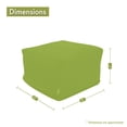 thumbnail image 4 of Majestic Home Goods Indoor Cotton Gray Fusion Ottoman Pouf, 4 of 5