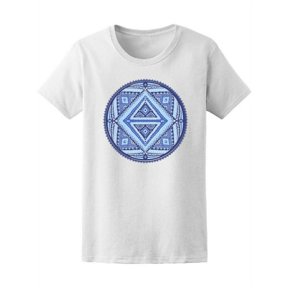 Cool Indian Geometric Mandala T-Shirt Women -Image by Shutterstock, Female Medium