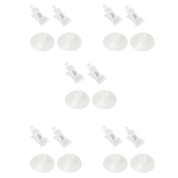 10 PCS 47mm Clear Plastic Wall Suction Cup Clip Clamp