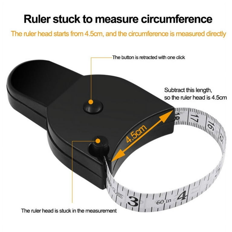 Retractable Tape Measure Push-Button 60 — Mountainside Medical Equipment