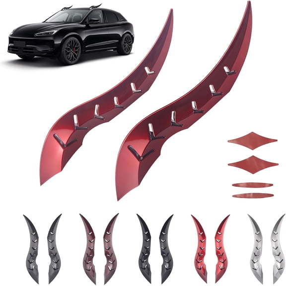 Dragon Horns Car Roof Decor, 3D Devil Horn Exterior Accessories| Universal Dragon Car Accessories for Suv Truck Sedan, No-Drill Adhesive Vehicle Roof Decoration