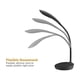 thumbnail image 5 of Lámpara LED de escritorio Bostitch KT-VLED1502-BLK con carga USB, 5 of 5