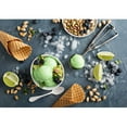thumbnail image 2 of wall26 - Green Refreshing Lime Pistachio Ice Cream in White Bowl Overhead Shot - Removable Wall Mural | Self-Adhesive Large Wallpaper - 100x144 inches, 2 of 6