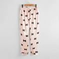 thumbnail image 4 of Lenpel Satin Pajamas Set for Girls Long Sleeve Button down Printed Sleepwear Pants 2 Pcs Pjs Set Size 8- 12 Years, 4 of 6