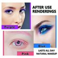 thumbnail image 3 of Juego de 6 juegos de rímel de colores, kit de regalo, blanco, azul, morado, negro, marrón, rosa, impermeable, natural, hipoalergénico, colorido, maquillaje, el mejor beneficio, voluminizador, alargami, 3 of 7