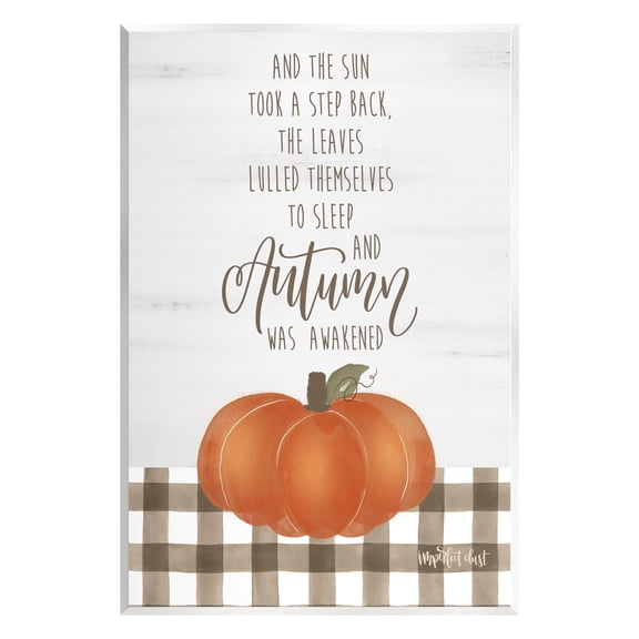 Stupell Industries Autumn Seasonal Phrase Inspirational Painting Unframed Art Print Wall Art, 10 x 15
