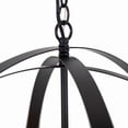 thumbnail image 4 of Yosemite Home Decor Tira 6-Light Metal Orb Chandelier in Matte Black, 4 of 7