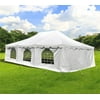 20x30 Outdoor Wedding Event Party Canopy Tent with Sidewalls, White Waterproof - Party Tents Direct